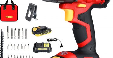 taladro Teccpo atornillador inalambrico 60 Nm